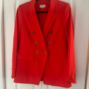 Loft orange nautical style blazer
